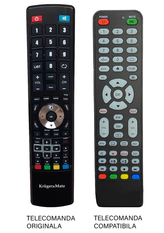 Telecomanda inlocuitoare compatibila TV Kruger&Matz PIL0326 cod ER 9442 (442)