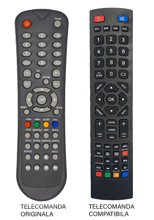 Telecomanda inlocuitoare TV Edelstein Hyundai Horizon 32EA400 compatibila Cod ER 1124 MFY 1114 (27-2)