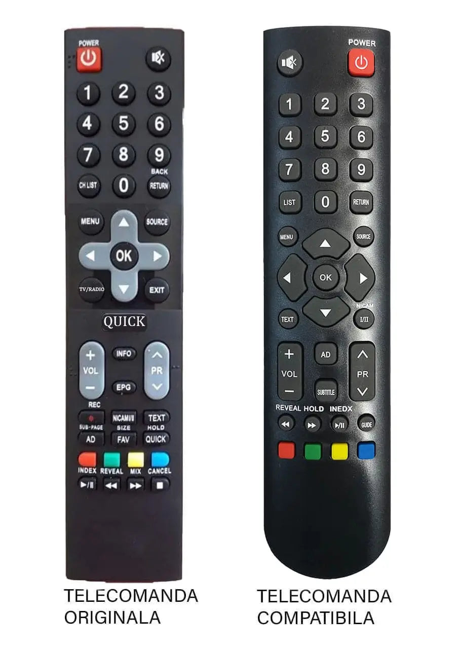 Telecomanda inlocuitoare TV Utok U50UHD1/ U55UHD1 compatibil cu originalul (347-2)