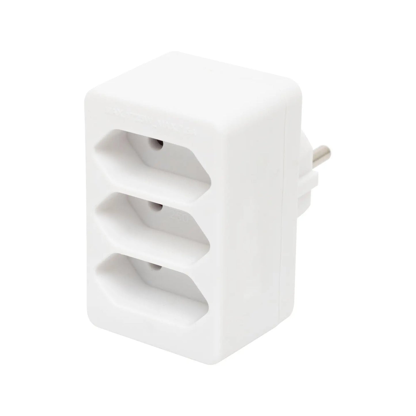 Triplu stecher distribuitor 3x Euro 1500W alb Home NV 23/WH