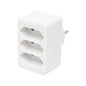 Triplu stecher distribuitor 3x Euro 1500W alb Home NV 23/WH