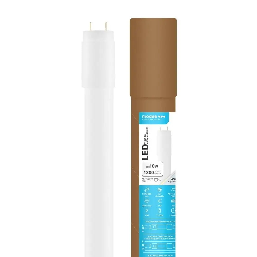 Tub LED T8 10W 1200lm 600mm lumina rece 6000K Modee ERP PR1 ML-T8G6000K600-10WA-P