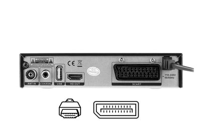 Tuner DIGITAL terestru DVB-T2/C H.265 Cabletech URZ0336B