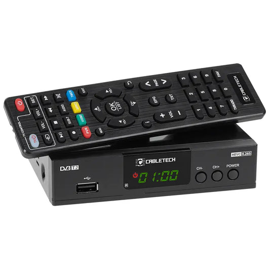 Tuner DVB-T2 /DVB-T H.265 HEVC LAN CABLETECH URZ0338A