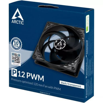 Ventilator 120 mm ARCTIC AC P12 PWM Negru/Transparent ACFAN00133A
