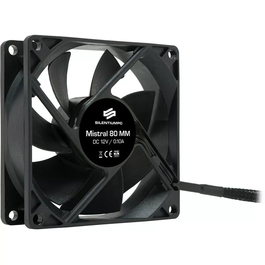 Ventilator 80mm Mistral 80 v2 SPC045 80 x 80 x 25 mm 1800RPM SILENTIUM PC