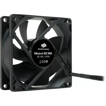 Ventilator 80mm Mistral 80 v2 SPC045 80 x 80 x 25 mm 1800RPM SILENTIUM PC