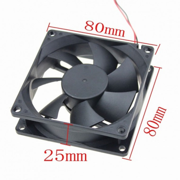 Ventilator 80x80x25mm cu 2 fire 12V 0.25A pe lagar Vapo KF8025H12S DALBI