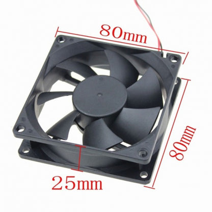 Ventilator 80x80x25mm cu 2 fire 12V 0.25A pe lagar Vapo KF8025H12S DALBI