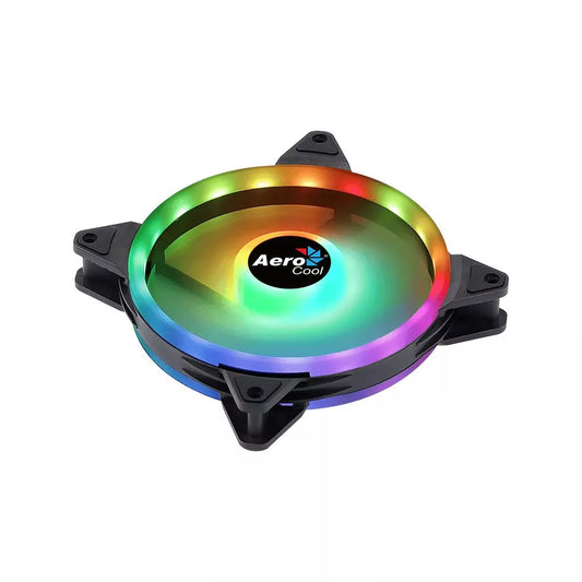 Ventilator Aerocool Duo 140x140x25mm iluminare aRGB rulmenti de tip Hydraulic Bearing 1000 RPM