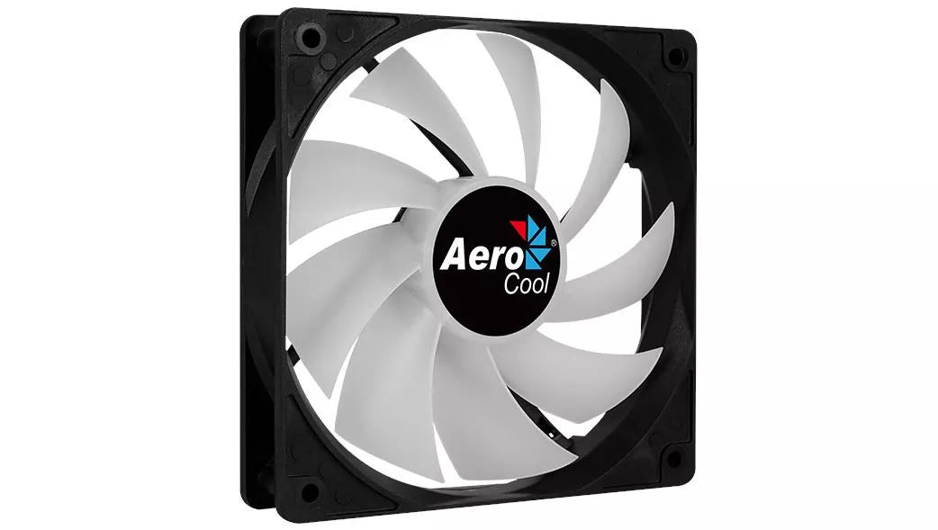 Ventilator Aerocool Frost12 120x120x25mm iluminare RGB 8 LED-uri rulmenti Sleeve Bearing 1000 RPM