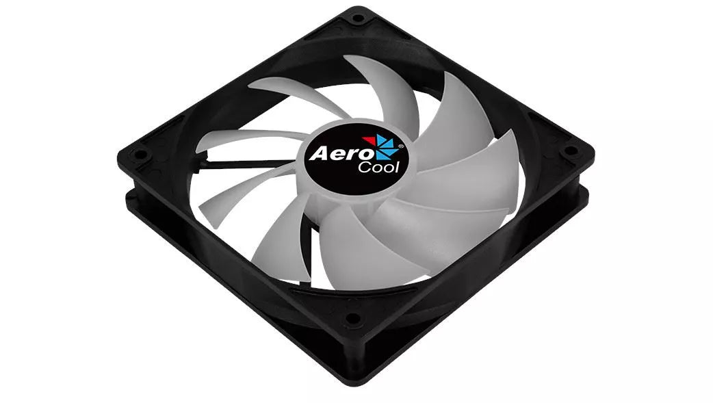 Ventilator Aerocool Frost12 120x120x25mm iluminare RGB 8 LED-uri rulmenti Sleeve Bearing 1000 RPM