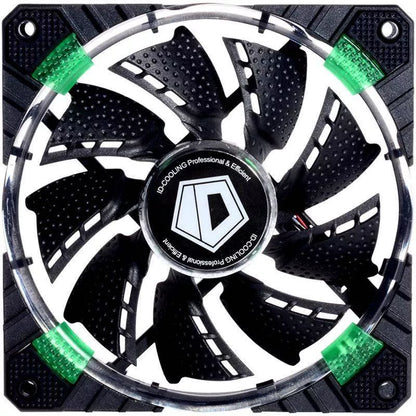 Ventilator ID-Cooling CF-12025-G 120mm 600-1600RPM Concentric Circular LED verde