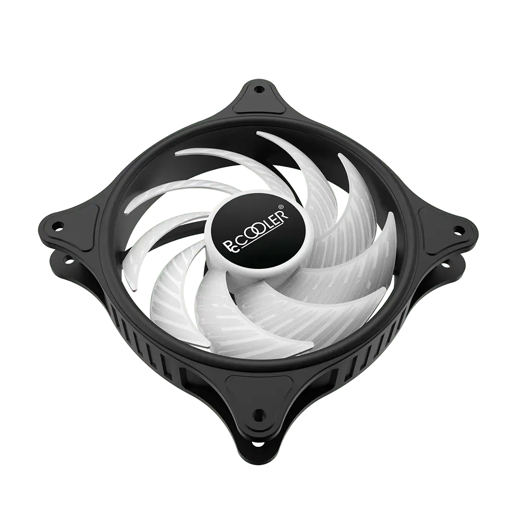 Ventilator PCCOOLER FX1203-BKRN1-GL 120x120x25 mm 12V 0.18A 1200RPM RGB LED 3-pin Hydro Bearing fixed LED RGB