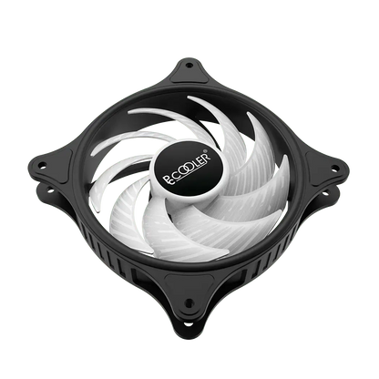 Ventilator PCCOOLER FX1203-BKRN1-GL 120x120x25 mm 12V 0.18A 1200RPM RGB LED 3-pin Hydro Bearing fixed LED RGB