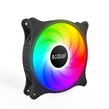 Ventilator PCCOOLER FX1203-BKRN1-GL 120x120x25 mm 12V 0.18A 1200RPM RGB LED 3-pin Hydro Bearing fixed LED RGB