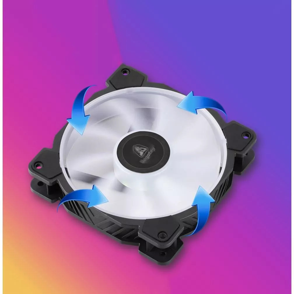 Ventilator Segotep 120mm iluminare RGB 1100RPM 39.7CFM 120x120x25mm