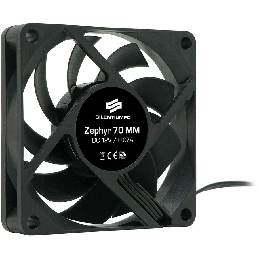 Ventilator SILENTIUM PC Zephyr 70 70x70x15mm 12V 0.18A 2000RPM 3-pin SPC013