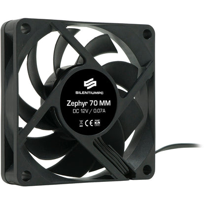 Ventilator SILENTIUM PC Zephyr 70 70x70x15mm 12V 0.18A 2000RPM 3-pin SPC013