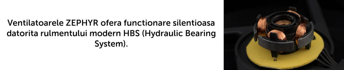 Ventilator SILENTIUM PC Zephyr 70 70x70x15mm 12V 0.18A 2000RPM 3-pin SPC013