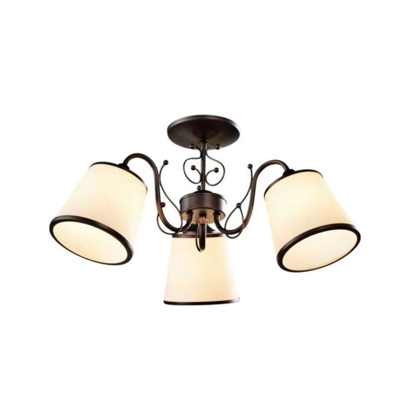 Candelabru ZAMORA 3, KL6253, 3xE27, maro, alb